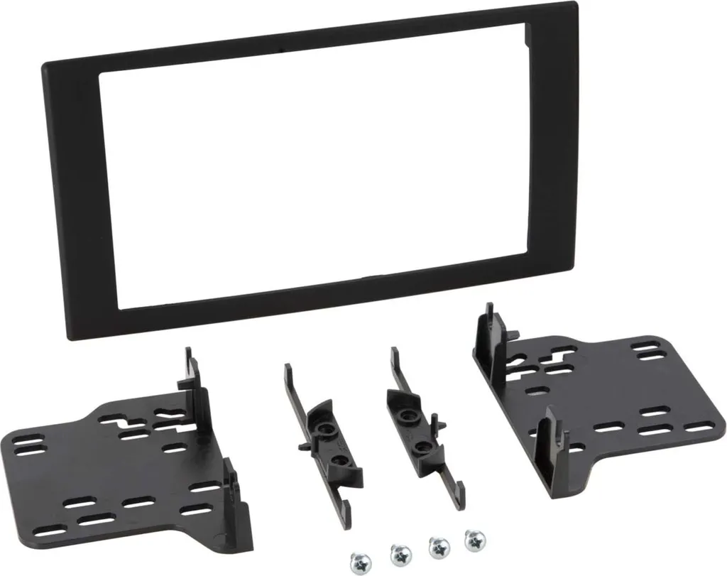 Plaque de façade autoradio 2-DIN pour Chrysler Dodge et Jeep noir mat