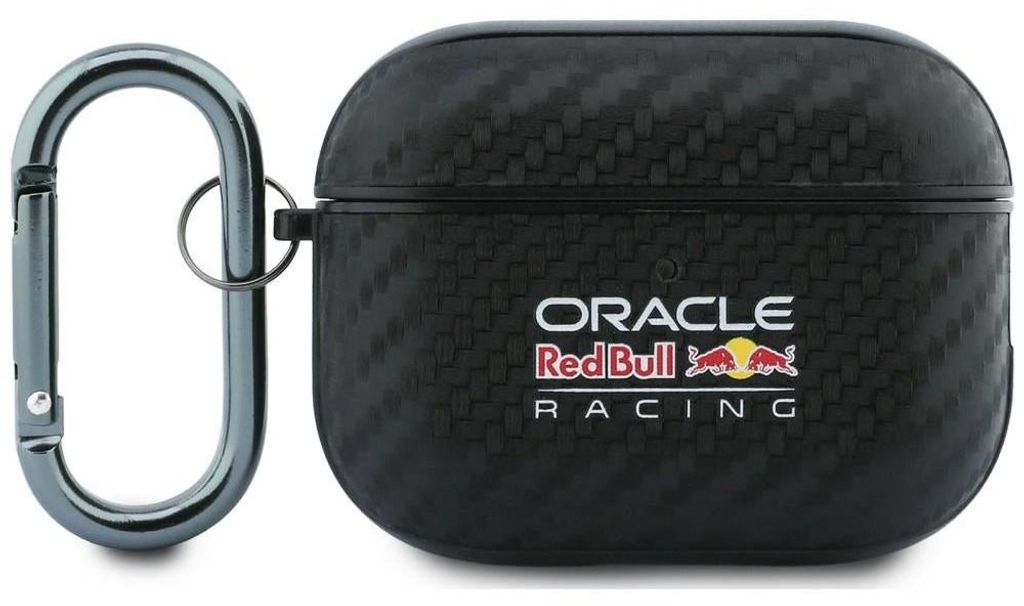 Schutzhülle Red Bull Logo Carbon für AirPods Pro 3, Schwarz