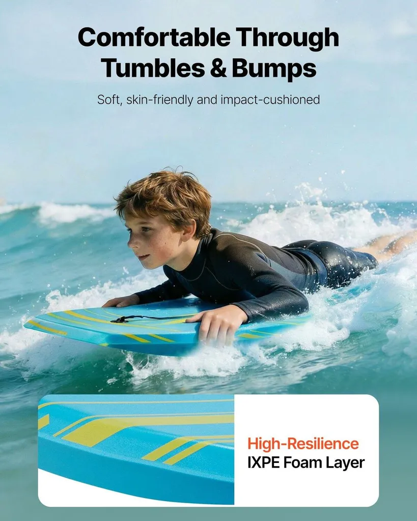Planche de Bodyboard d'entraînement 105 cm pour plage et océan - 4