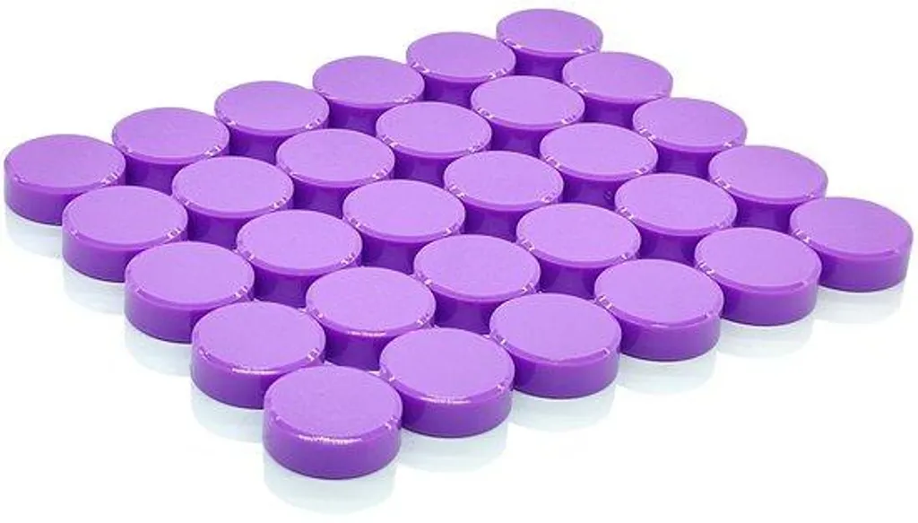Aimants adhésifs ronds extra puissants néodyme par paires lot de 30