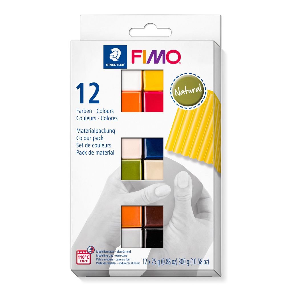 Fimo Soft Modellierm.-Set 12 Farben Natural Zdjęcie produktu 