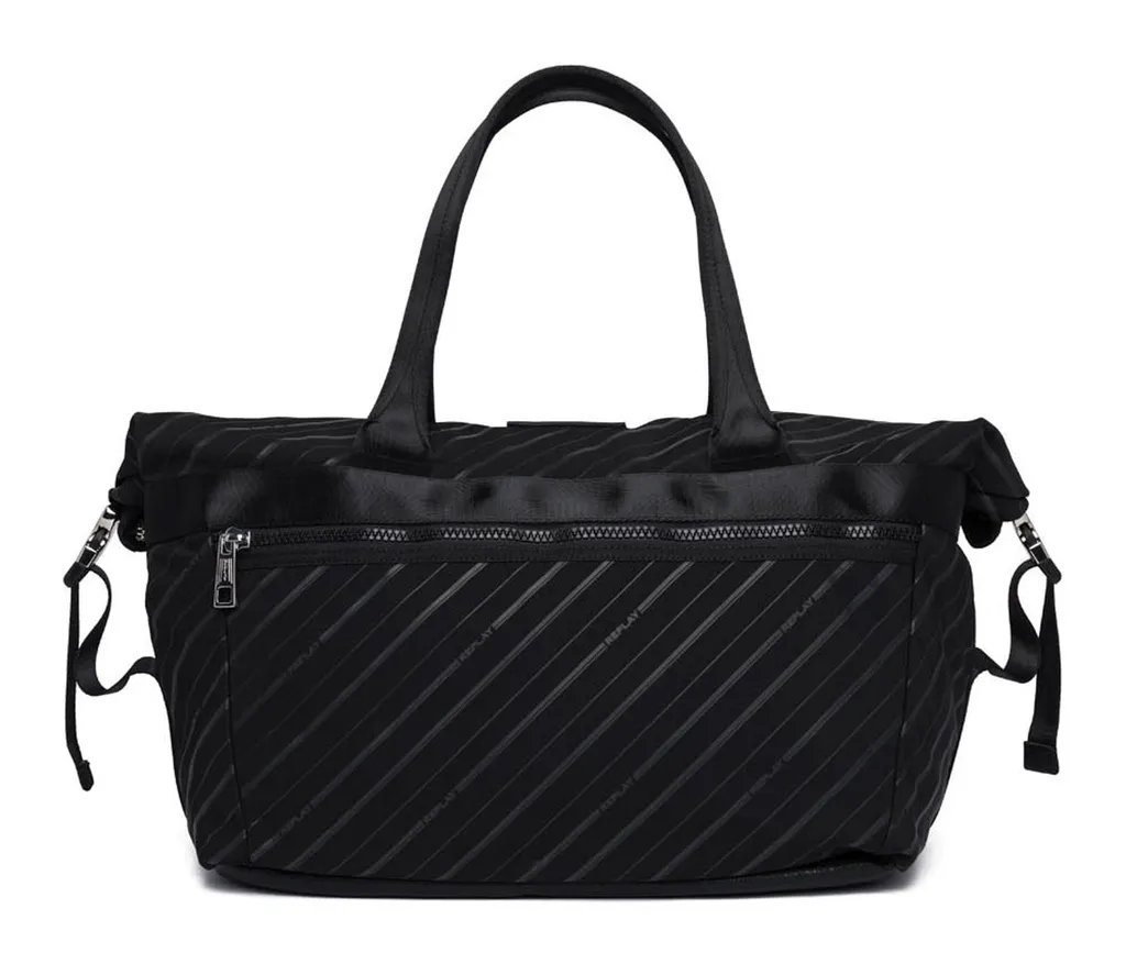 Borsa Replay a Tracolla Weekender - Nero e Multicolore - Viaggio - 3