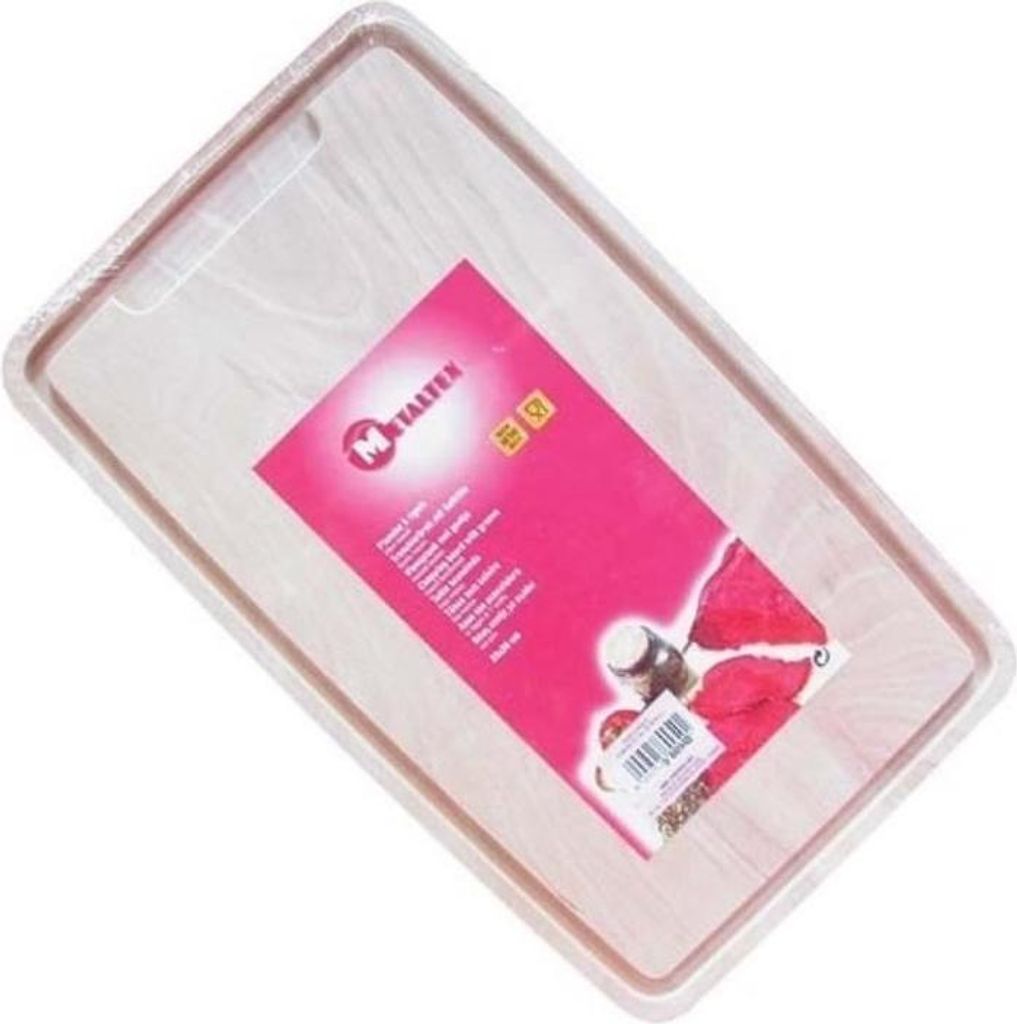 Metaltex Beukenhouten Snijplank met Groef 39x23 cm
