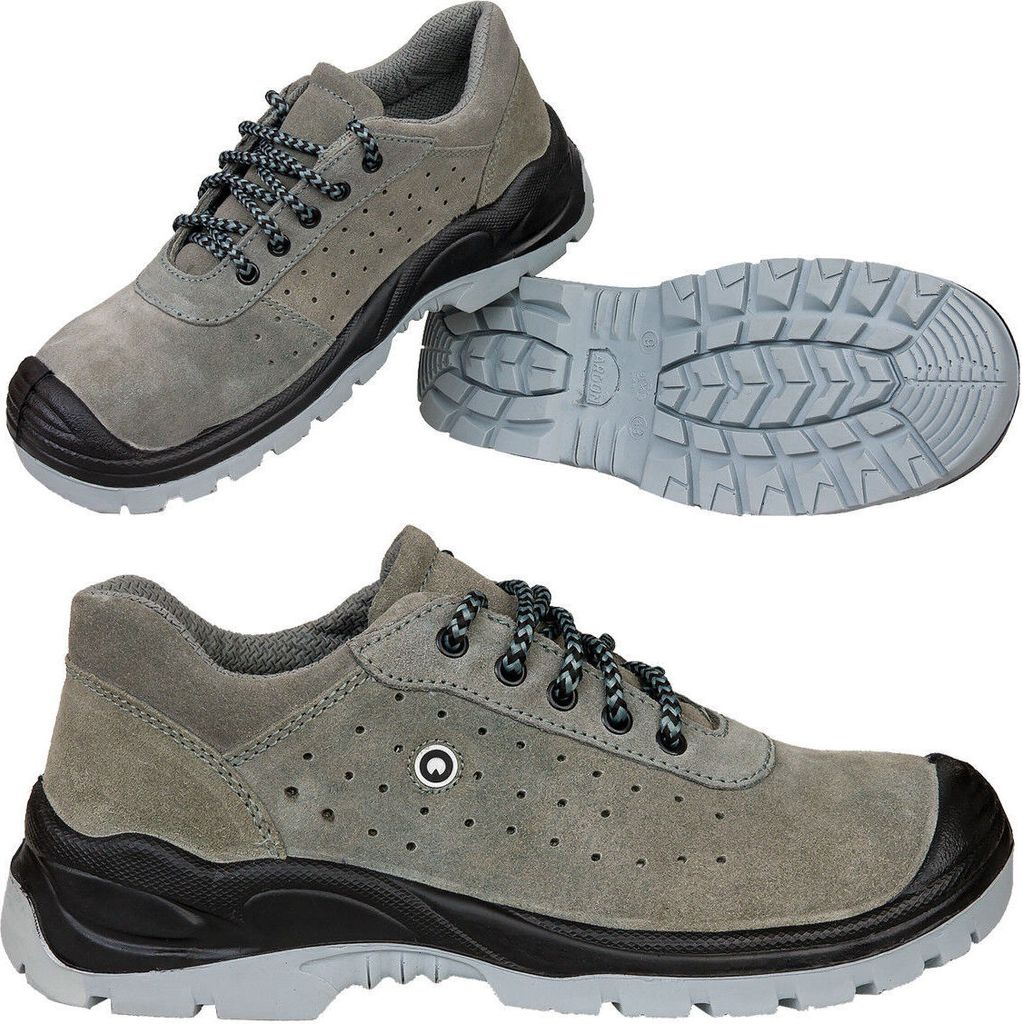 Arbeitsschuhe Sicherheitsschuhe Schutzschuhe Sämischleder S1 Schutzkappe (PERFO) Gr. 45