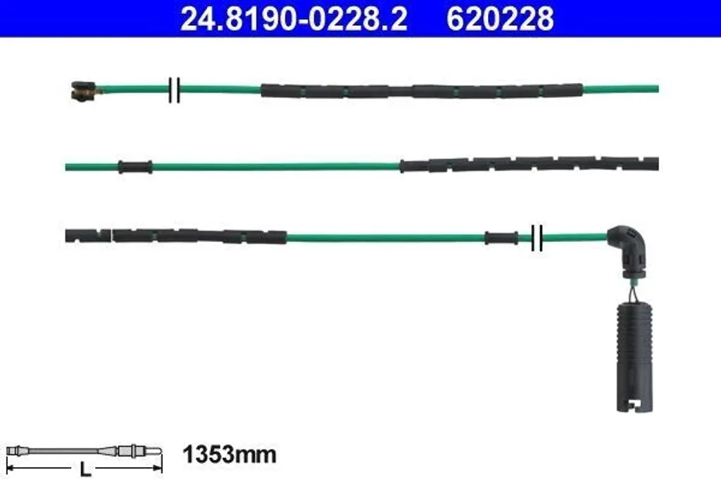 ATE 24.8190-0228.2 - OE 34 35 2 229 780 Contatto di segnalazione, freno per Serie 3 (E46)