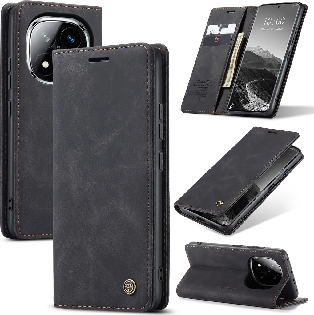 Custodia Xiaomi Redmi Note 14 Pro/Note 14 Pro+ 5G - Pelle Retro Nera
