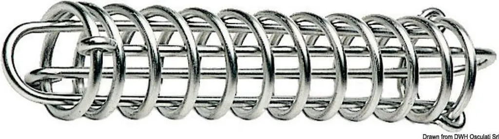 Ressort d'appui inox pour porte et portail 380 mm - Support de maintien