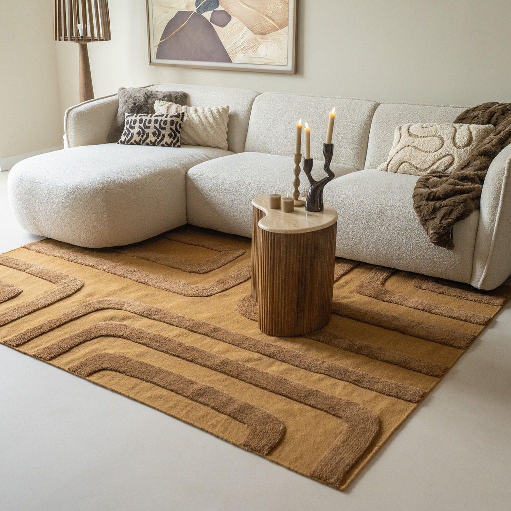 Volero - Wollteppich - Judith Lines Braun - 200x290cm - Wohnzimmer, Schlafzimmer - Modern, Skandinavisch