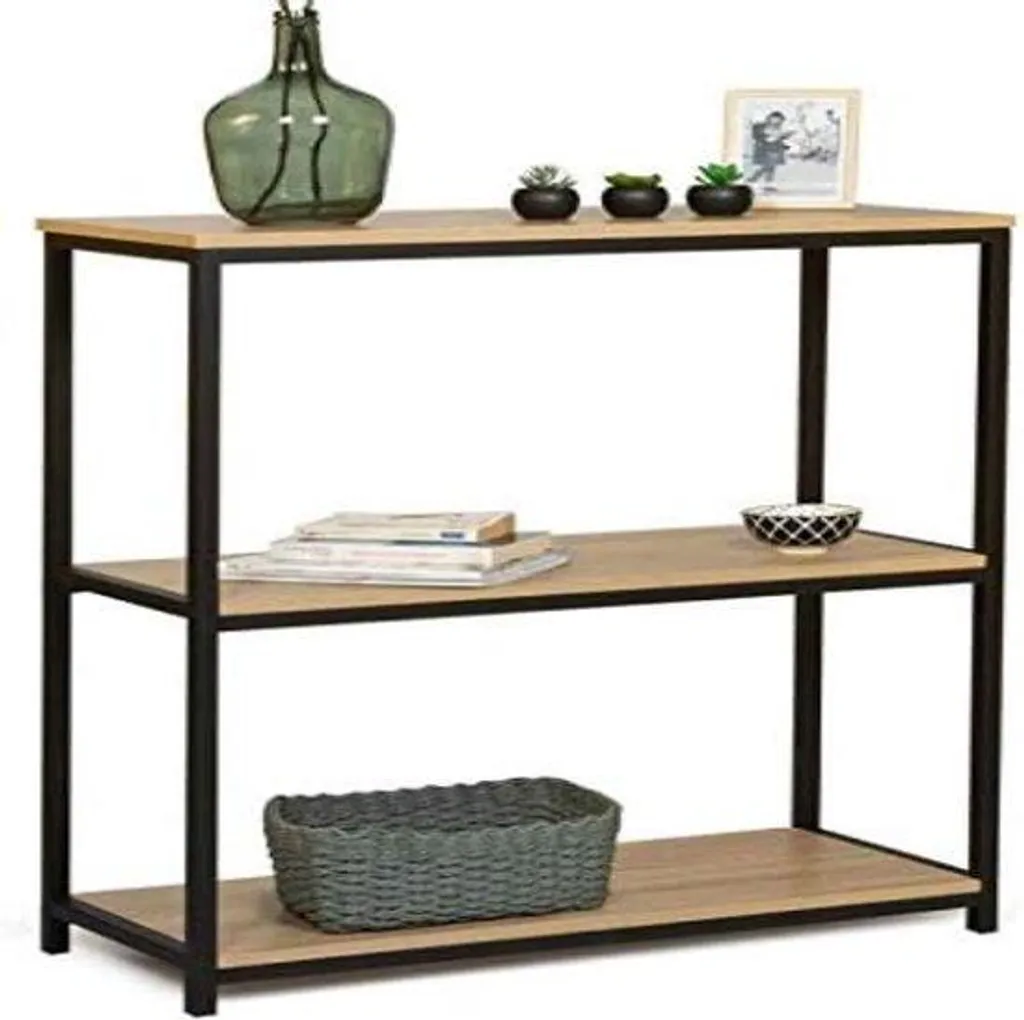 Console d'entrée noire industrielle 3 niveaux pour organiser vos clés