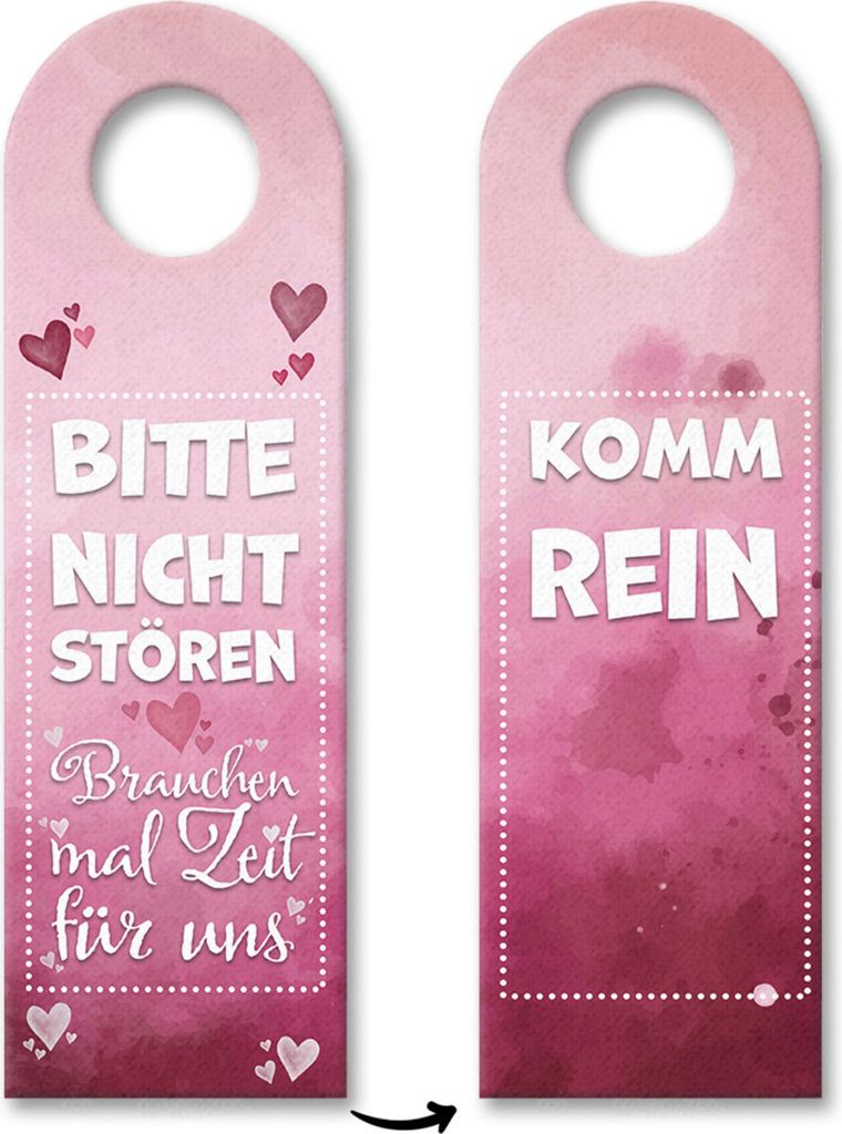 Bitte nicht stören brauchen mal Zeit für uns Türhänger