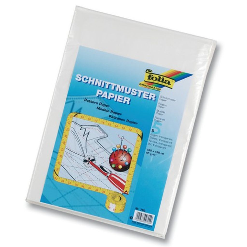 Schnittmusterpapier 100 x 150cm 5 Bogen, transperent Produktbild 
