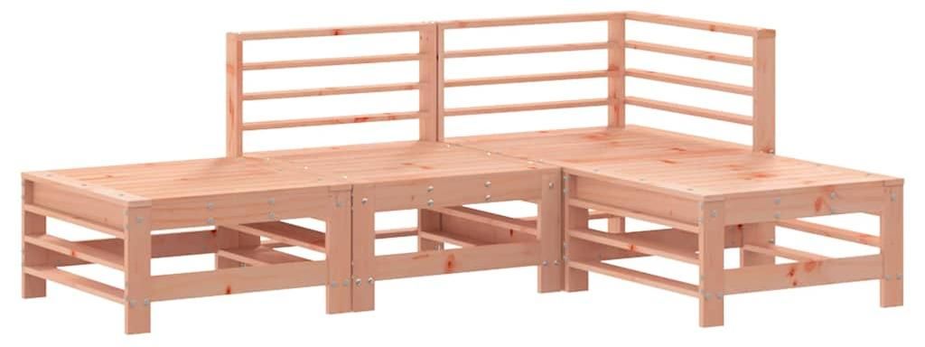 vidaXL 4-tlg. Garten-Lounge-Set Massivholz Douglasie Produktbild 