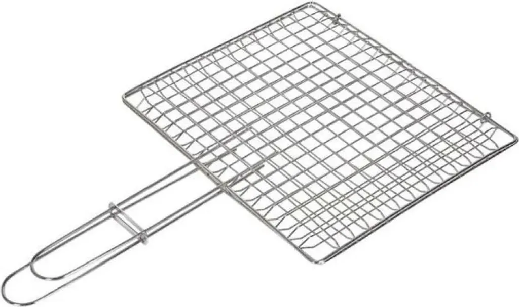 Sauvic Barbecue à Poisson Galvanisé 40x45 cm Argent sans Pieds