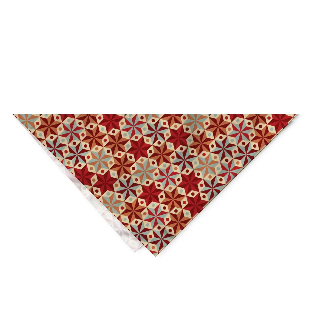 Regalo per Cani: Bandana ABAKUHAUS 55x55cm Stelle Anice - Elegante - 2