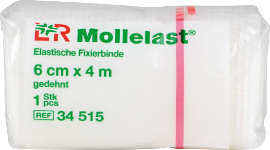Mollelast Binden 6 cmx4 m weiß 1 St