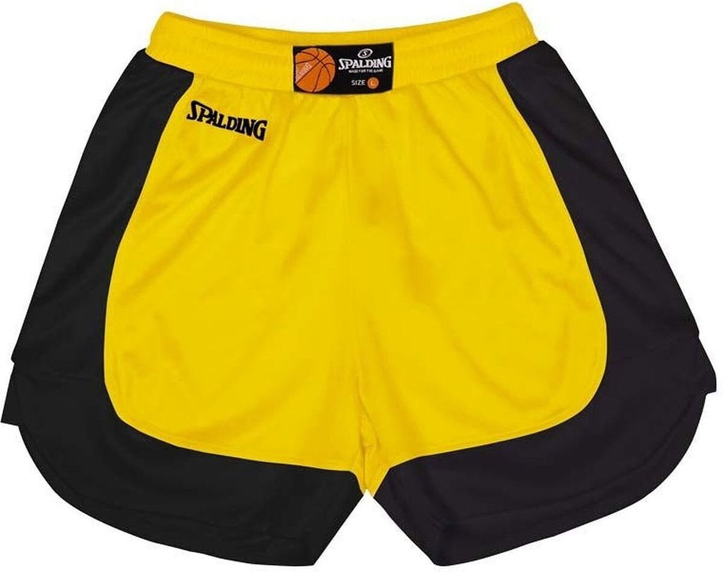 Spalding Hustle Basketballshort Kinder - Gelb / Schwarz