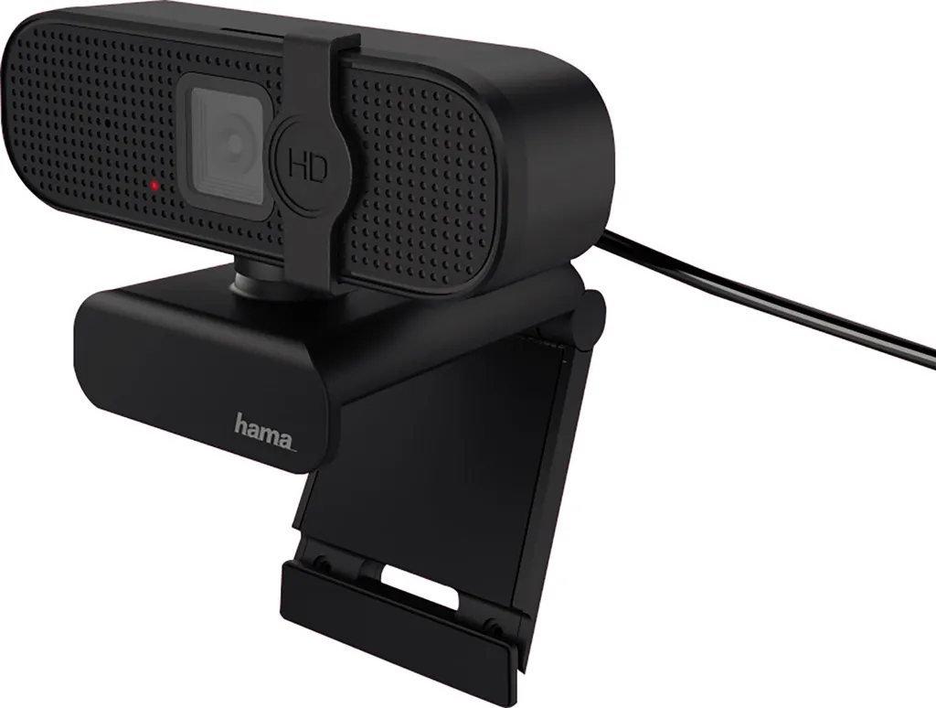 Webcam Hama C-400 pour Télétravail et Cours en Ligne Image Nette Noire