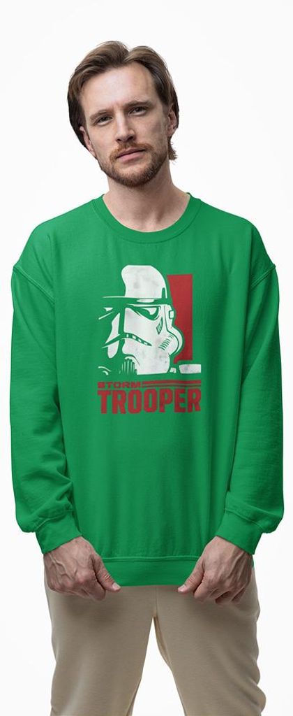 D&B Design Uni Pullover SWMO00098 Star Wars Grün-Größe 2XL