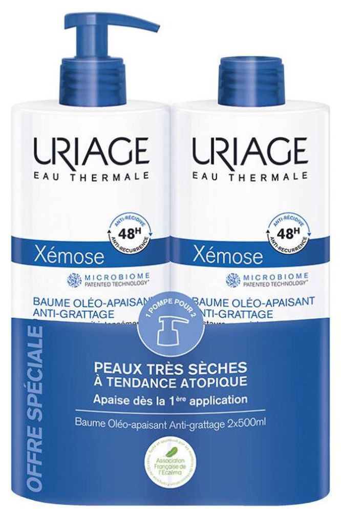 URIAGE XEMOSE Beruhigende Ölcreme 2 x 500 ml Produktbild 