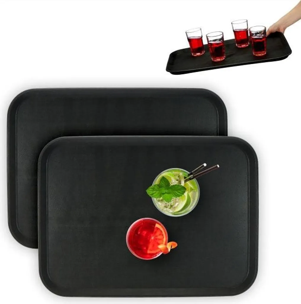 Set 2 Vassoi Grandi 56x41 cm per Buffet Casa e Feste