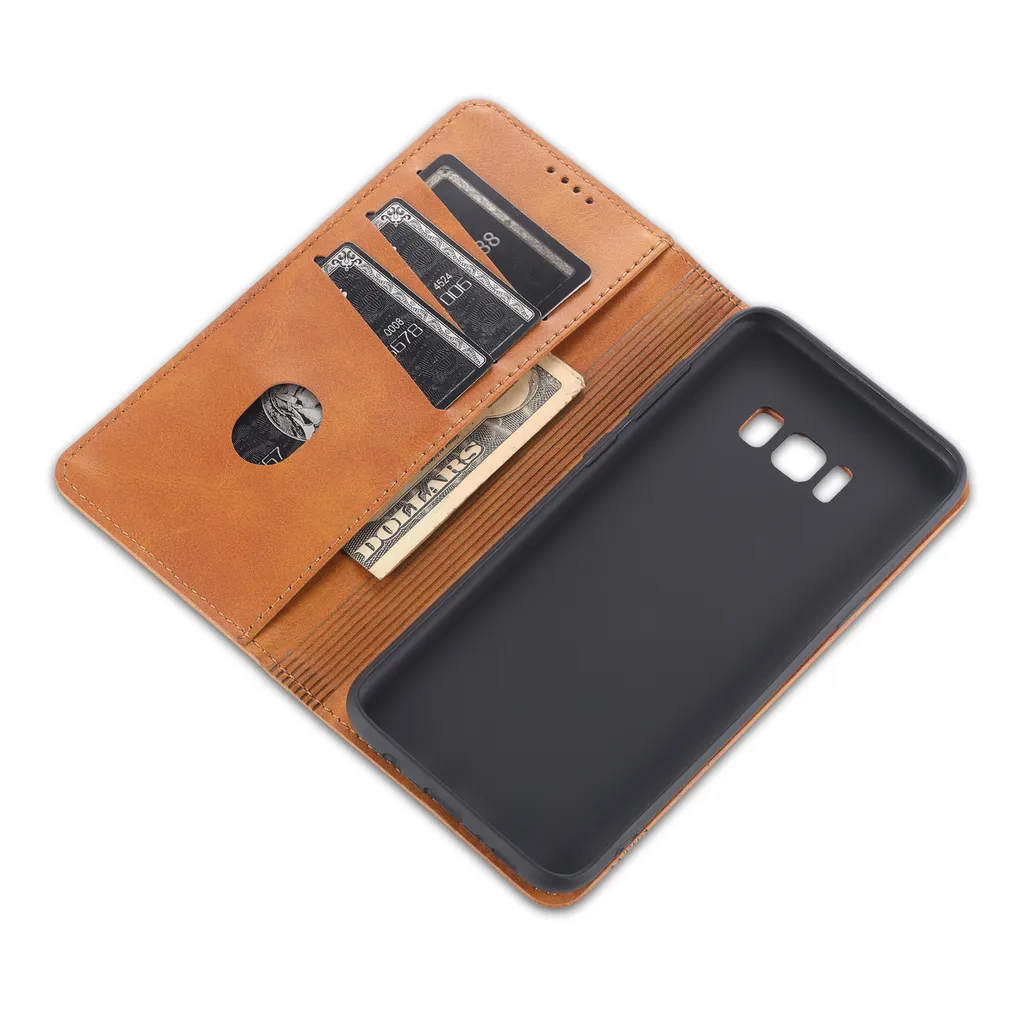 Custodia A Portafoglio In Pelle PU Con Supporto Magnetico Per Gigaset GS5 E GS5 Lite, Cover Flip Con Slot Per Carte E Funzione Stand, Nero - 5