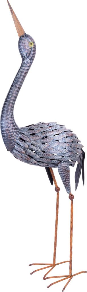 Dekoration MagicHome Mecco, Kranich, Blech, 43x18x94 cm