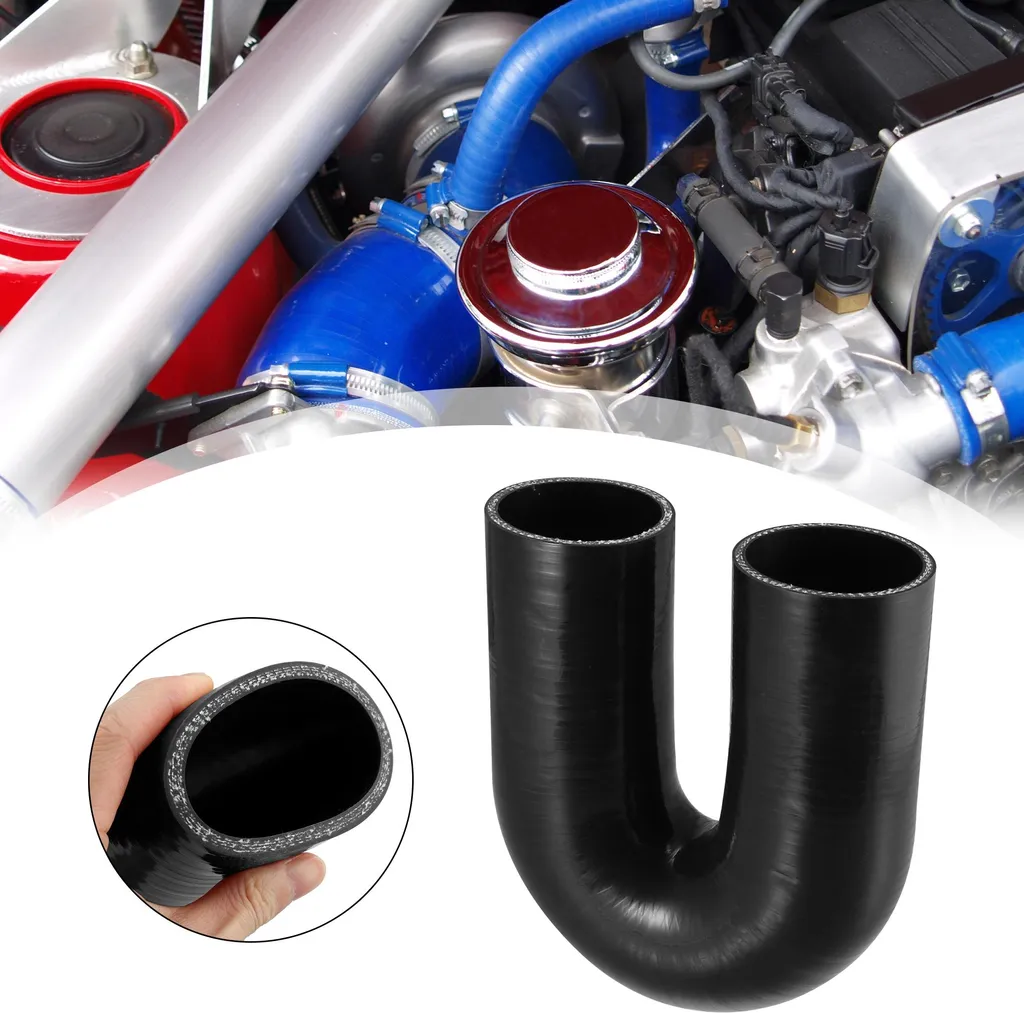 Coude réducteur 180° en silicone 60mm pour tube d'admission turbo
