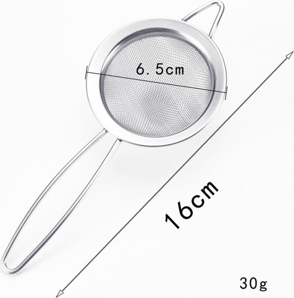 6.5cm/2.6in Fine Mesh Sieve Stainless Steel Mini Tea Strainer for Straining Teas Cocktails or Sifting Flour Sugar Spices