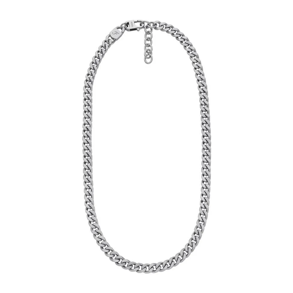 Fossil JF04696040 Collana Unisex Harlow Linear Texture Acciaio Inossidabile