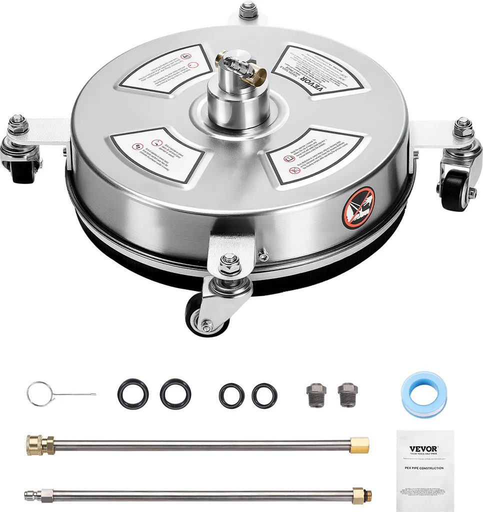 VEVOR Pulitore Superfici Acciaio Inox 325mm 4000 PSI per Idropulitrice