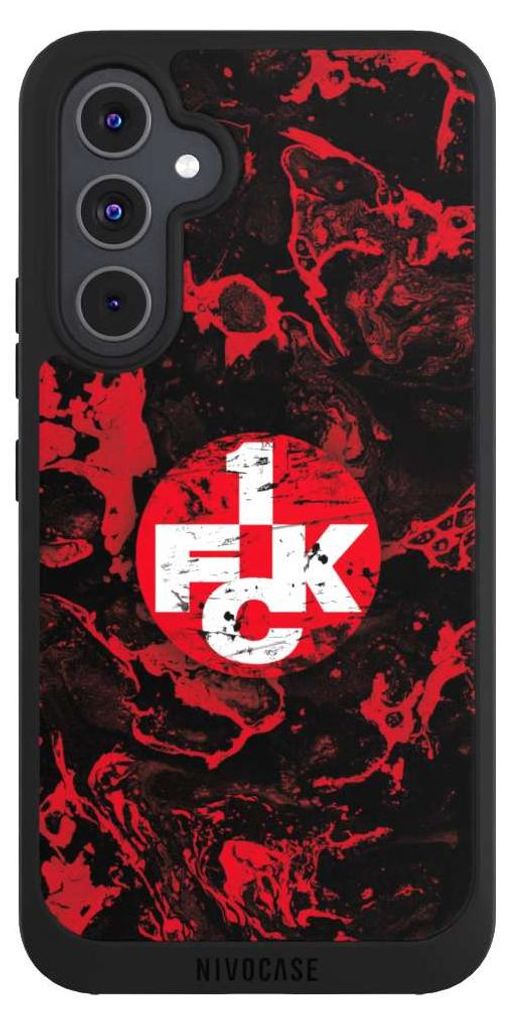 NIVOCASE Handyhülle für Samsung Galaxy A54 5G Hülle NIVOpure Case Schwarz 1. FC Kaiserslautern 1. FCK Logo