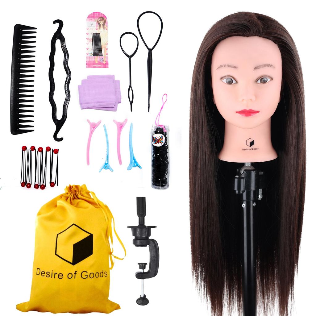 Desire of Goods Pratique Tête de Coiffeur Marron - Pied & Image du produit 