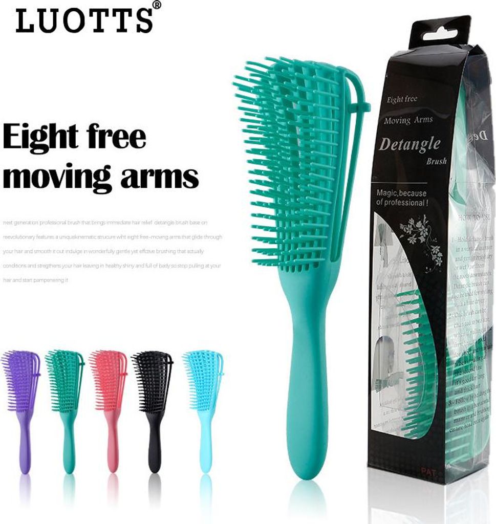 Kopfhaut-Peeling-Kamm, Styling, Locken, Salon-Pflegewerkzeug, für natürliches und synthetisches Haar
