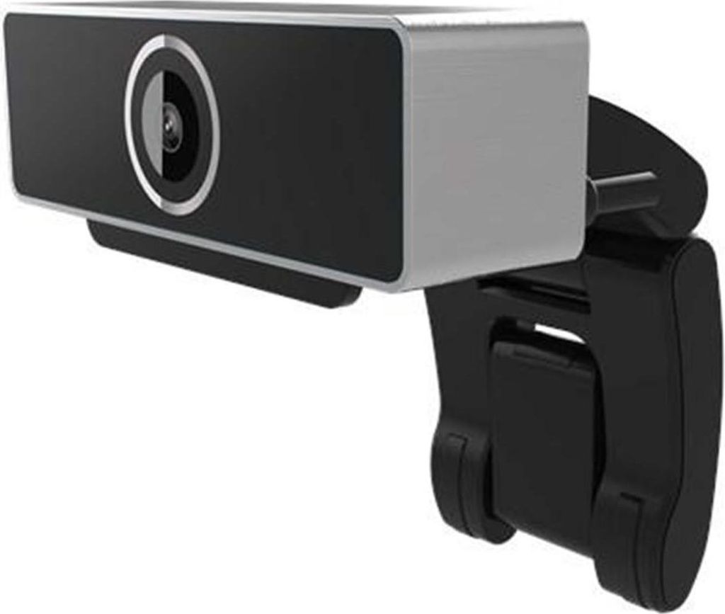 Coolcam, USB-Webcam Full HD 1080p kompakt mit integriertem Mikrofon, Schwarz / Silber