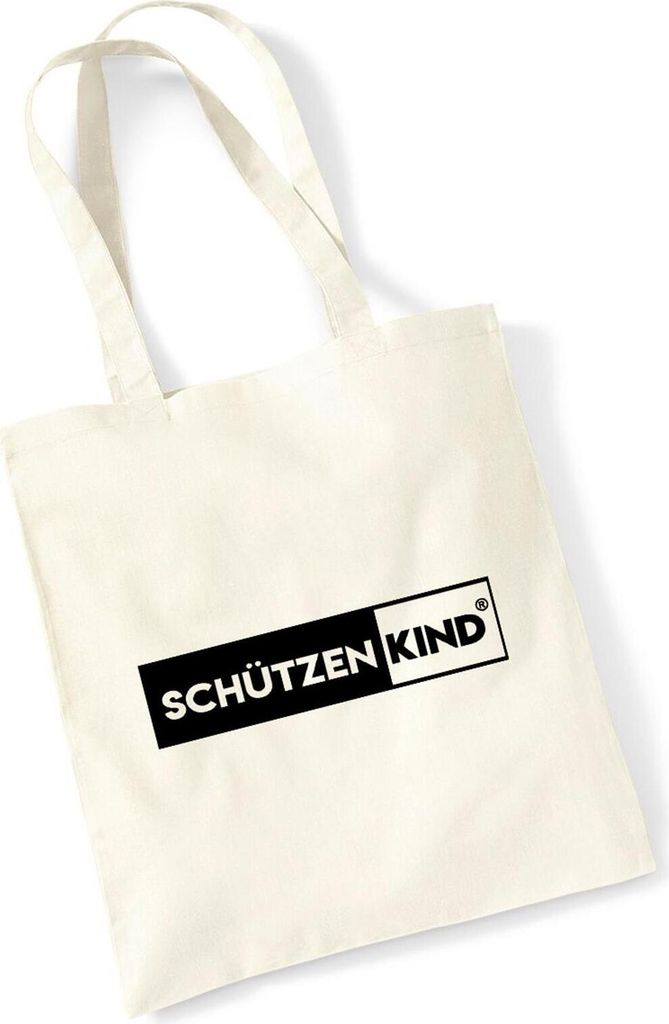 Hellweg Druckerei Tragetasche Schützenkind Modern Geschenk Stoffbeutel Natural 10 Liter Baumwolle Schützenkind Modern Accessoire