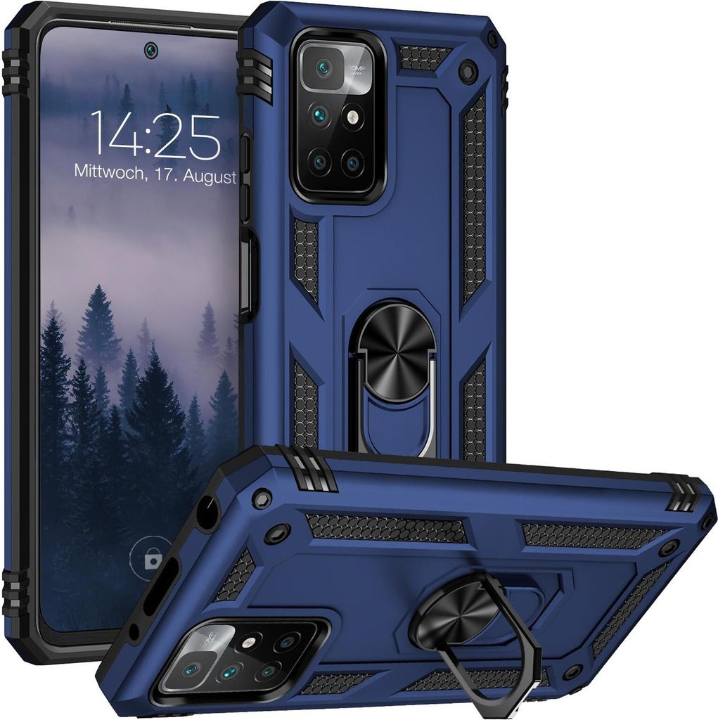 Armor Outdoor Handyhülle für Xiaomi Redmi 10 Handy Panzer Case Cover Schutzhülle Farbe: Blau