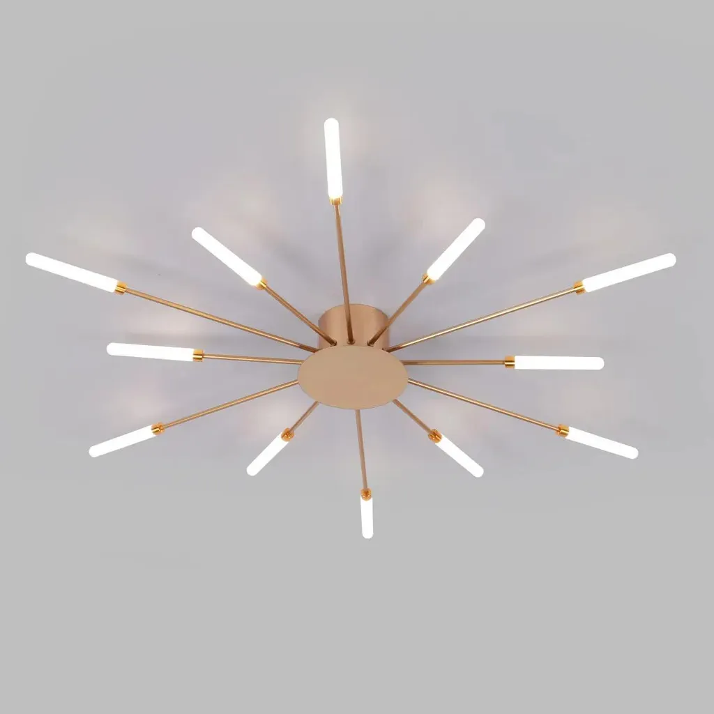 Plafonnier LED pour chambre et salon design noir 12W blanc neutre