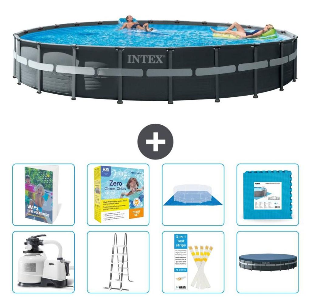 Ultra XTR Pool Rund - 732x132 cm - 9-teilig S566