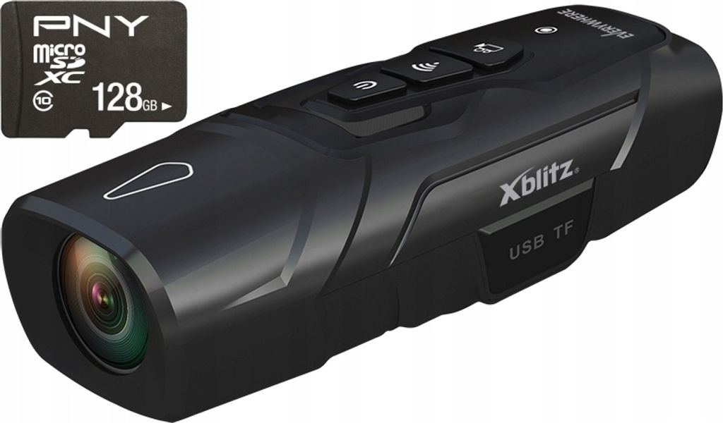 Sportkamera Xblitz Everywhere 2X Fhd Front+Rear Wifi Ipx6 Fahrrad 128Gb