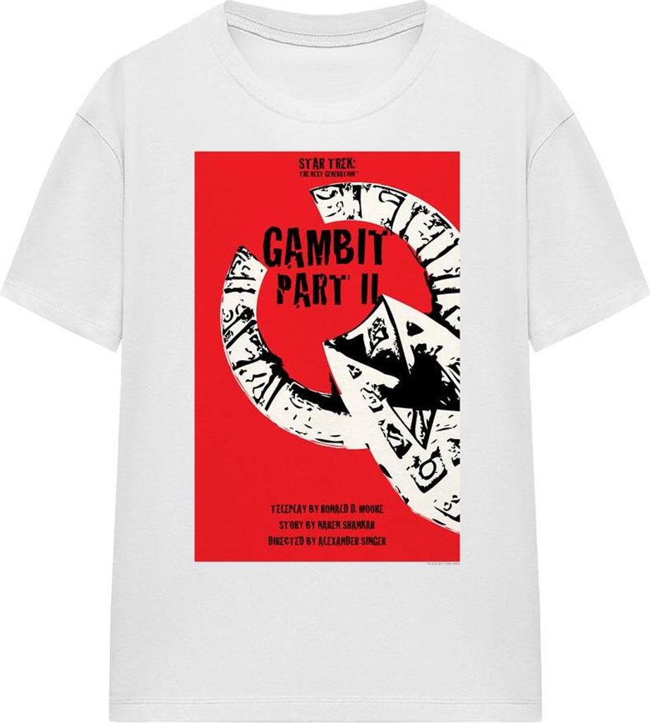 Star Trek - "The Next Generation Season 7 Episode 5" T-Shirt für Herren/Damen Uni TV16632 (S) (Weiß)