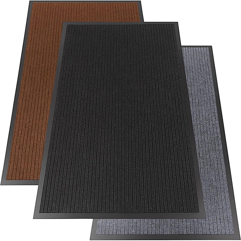 Schmutzfangmatte 120x180 cm Schwarz – für Innen- & Außenbereich, waschbar, robust, rutschfest, saugfähig & wetterfest