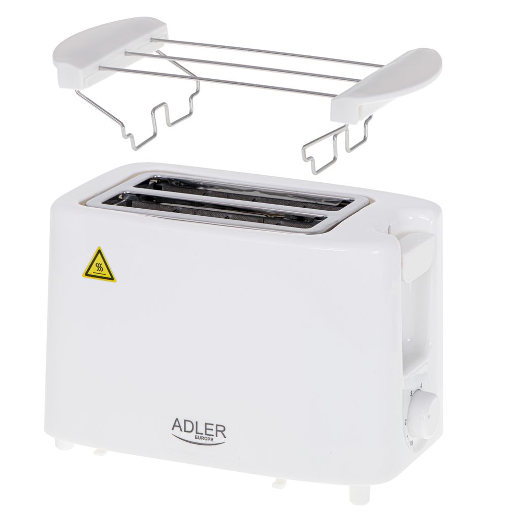 Adler | Toster | Ad 3223 | Moc 750 W | Liczba Gniazd 2 | Zdjęcie produktu 