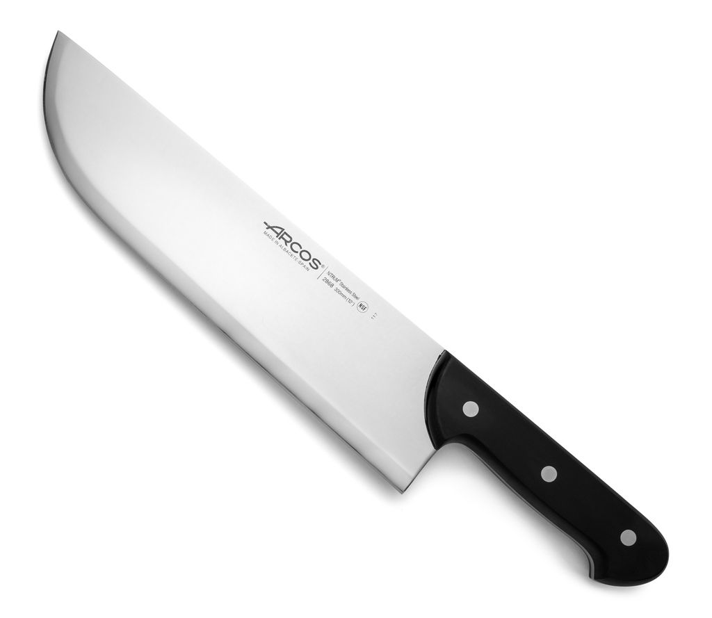 Metzgermesser Arcos Universal 286800 Edelstahl Nitrum und mango Polyoxymethylen und Klinge 30 cm und 4 mm stark im Etui