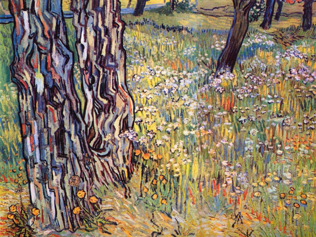 Vincent Van Gogh Kunstdruck Bild - Baumstämme, 1890 (60 x 80 cm)