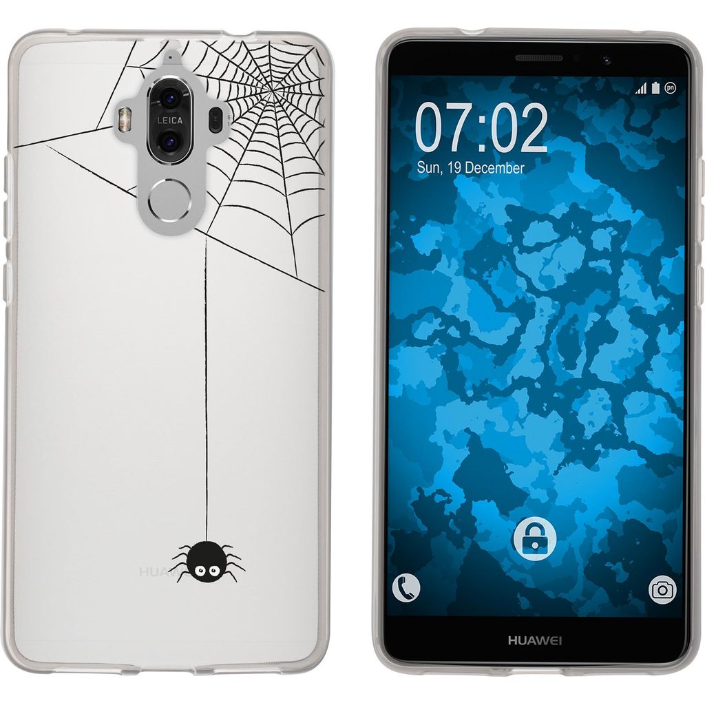 PhoneNatic Case kompatibel mit Huawei Mate 9 Silikon-Hülle Herbst Spinne/Spider M3