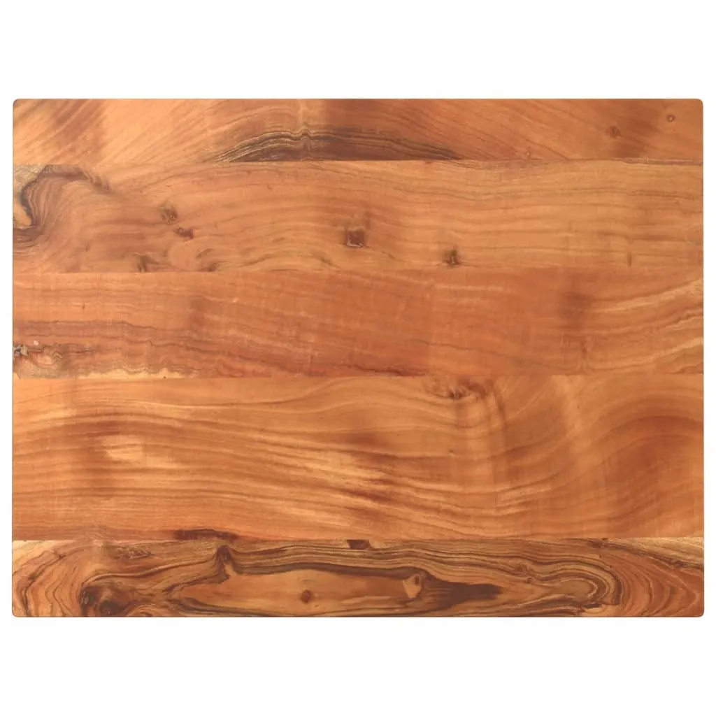 Piano Tavolo Professionale Acacia 80x50x2,5 cm per Bar e Uffici