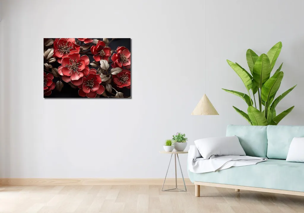 Image Récit fleuri Grand Format 90 x 60 cm - Impression Haute Qualité
