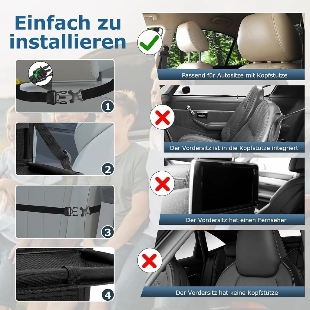 Organizer Auto Bambini con Tavolino: Viaggi in Famiglia Senza Stress - 6