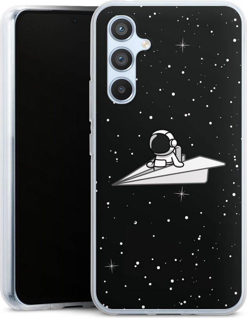 DeinDesign Handyhülle für Samsung Galaxy A54 5G Silikon Hülle Case Smartphone Schutzhülle Astronaut Comic Papier