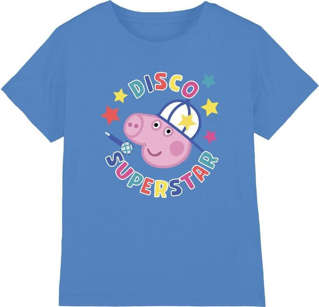 Peppa Pig - "Superstar" T-Shirt für Kinder TV5147 (152-158) (Türkis)